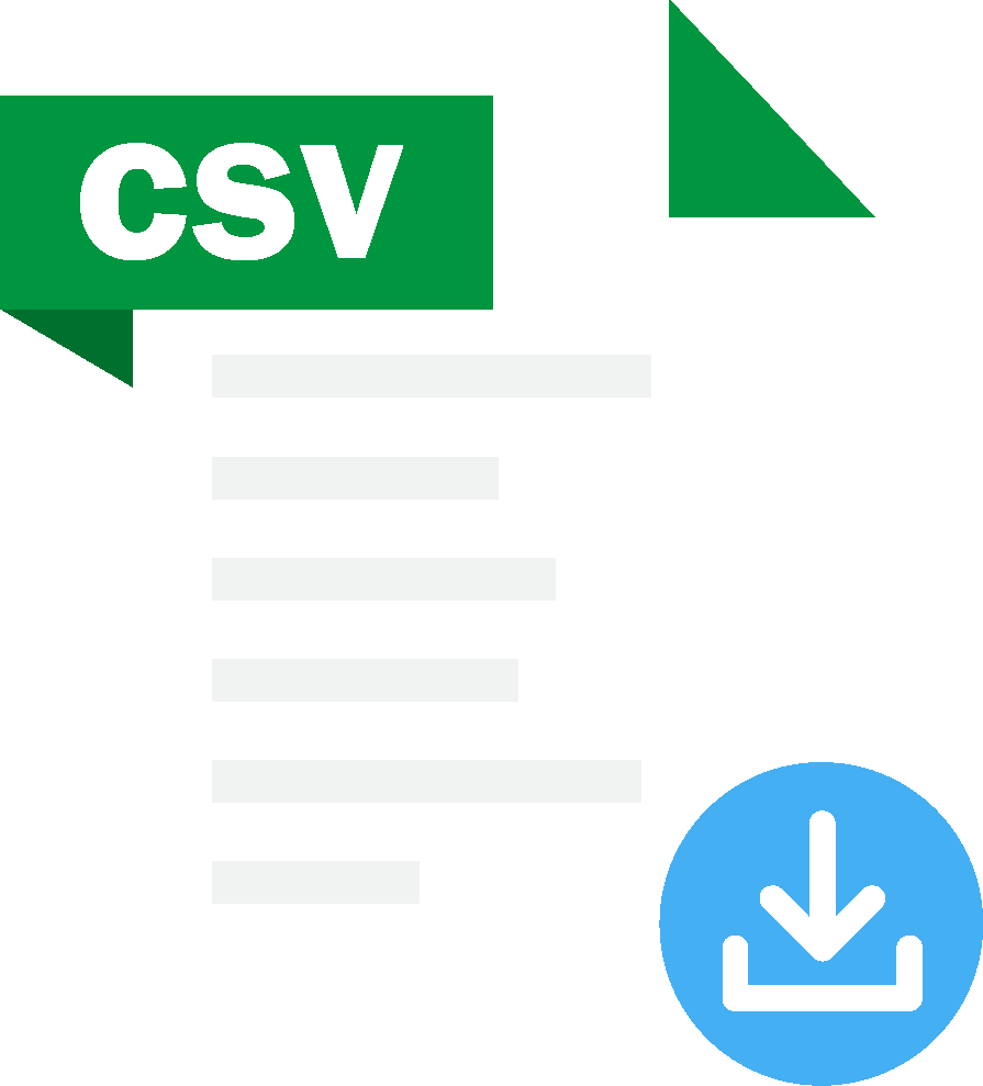 CSV出力のイメージ